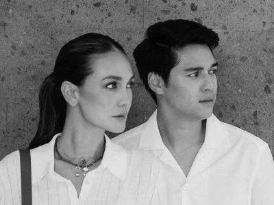 Maxime Bouttier dan Luna Maya menunggu momen. Foto : Instagram/lunamaya