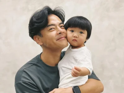 Dion Wiyoko bersama anak, Gianna Mae Wiyoko. (Foto: Instagram/dionwiyoko)