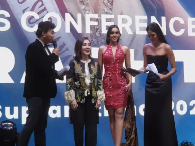 Harashta Haifa Zahra (dua dari kanan) akan mewakili Indonesia di ajang Miss Supranational 2024. (Foto: Agnes/Nyata)
