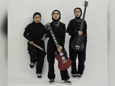 Voice of Baceprot, trio metal wanita asal Garut. (Foto: Instagram/voiceofbaceprot)