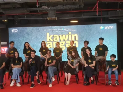 Para pemain serial film Kawin Tangan yang akan segera tayang dalam waktu dekat. (Foto: Agnes/Nyata)