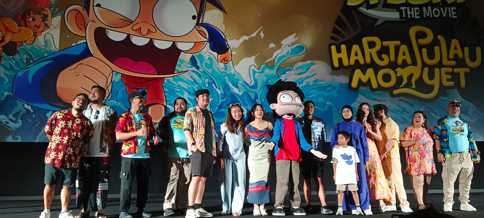 Para pemeran Si Juki The Movie: Harta Pulau Monyet. (Foto: Bayu/Nyata)