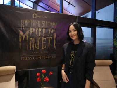 Tatjana Saphira kembali membintangi film horor, yaitu Kampung Siluman Pulo Majeti. (Foto: Yanuar/Nyata)