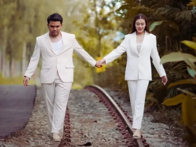Thariq Halilintar dan Aaliyah Massaid menyanyikan lagu baru Kita Berdua. (Foto: Dok. Musik Kece Indonesia)
