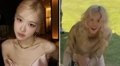 KURUS: Penampilan terbaru Rose BLACKPINK membuat penggemarnya khawatir. Foto : kolase/instagram