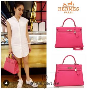 Koleksi tas Sandra Dewi dengan harga fantastis. Foto: Dok. Instagram @fashion.sandra.dewi