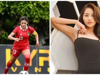 Potret Shafira Ika Putri di lapangan VS keseharian. Foto : Instagram/shafiraikaputri13