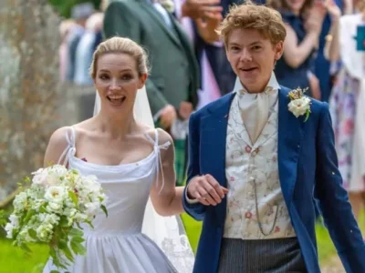 Thomas Brodie Sangster resmi menikah dengan Talulah Riley. Foto Dok. X @SolaceCinema