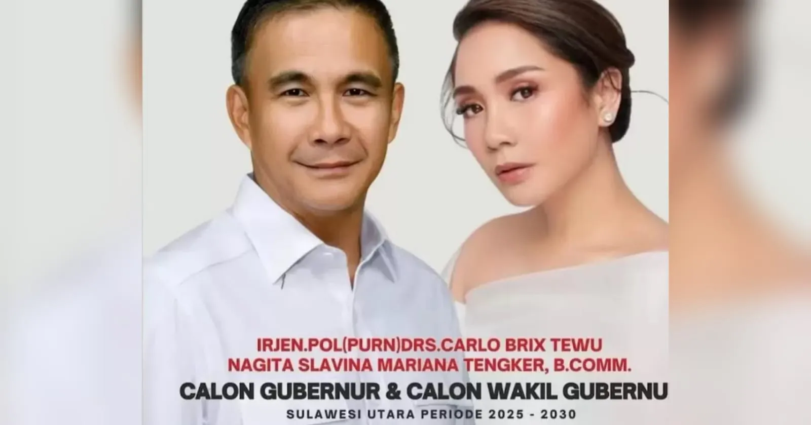 Beredar Poster Nagita Slavina Jadi Calon Wagub Sulawesi Utara, Ini Faktanya