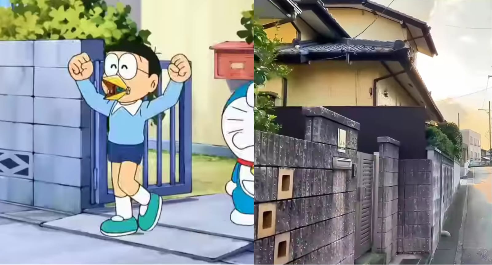 Wujud lokasi animasi Doraemon di dunia nyata. Foto: Dok. Instagram @rezasuarga