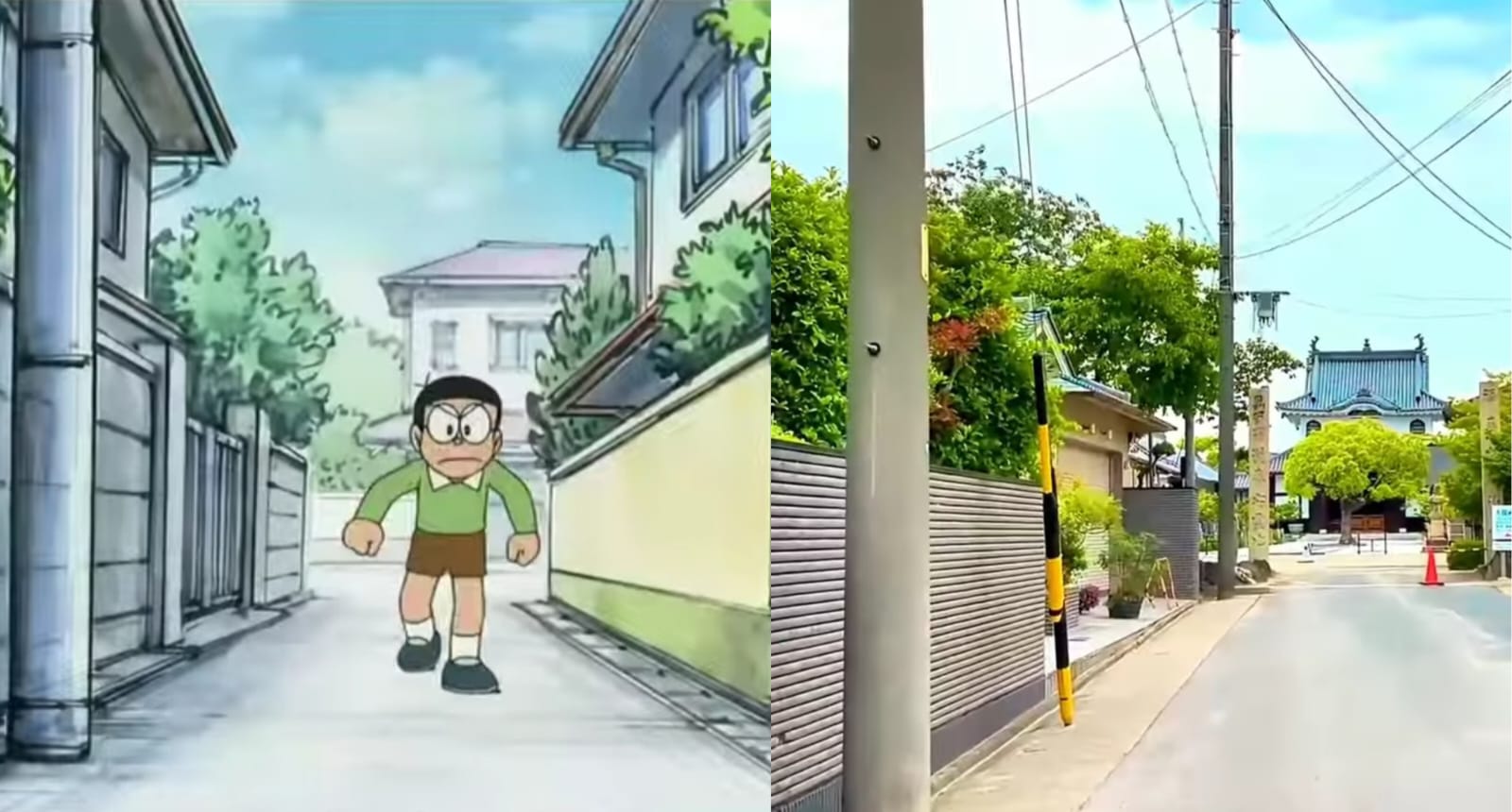 Wujud lokasi animasi Doraemon di dunia nyata. Foto: Dok. Instagram @rezasuarga