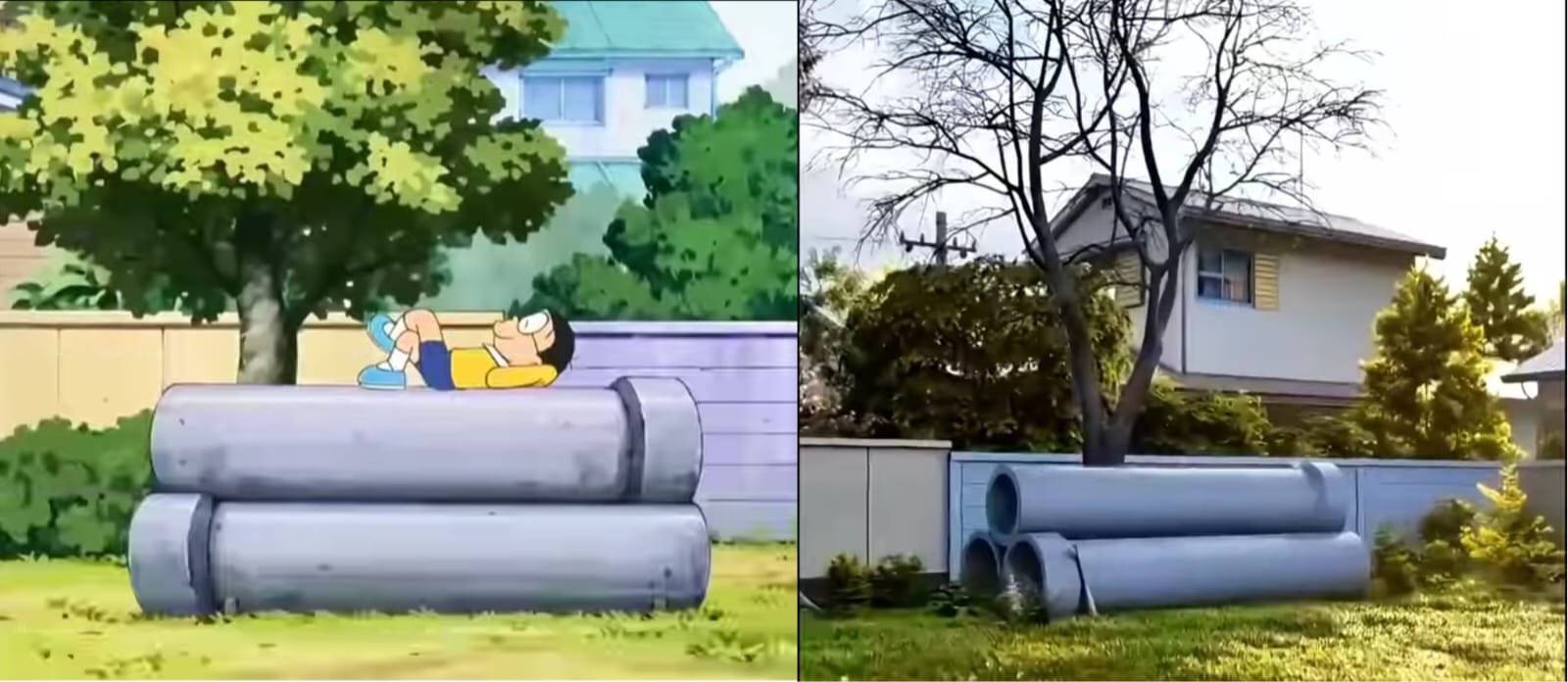 Wujud lokasi animasi Doraemon di dunia nyata. Foto: Dok. Instagram @rezasuarga