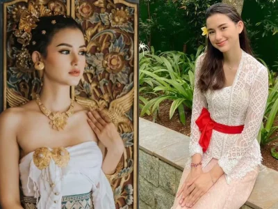 Pesona Sarah Menzel dengan baju tradisonal Bali (Foto: instagram/ssarah_menzel)