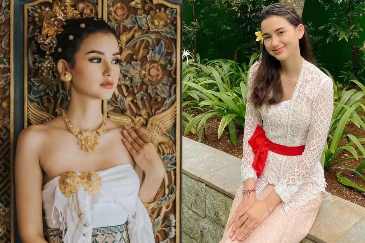 7 Potret Sarah Menzel, Calon Istri Azriel saat Pakai Busana Adat Bali