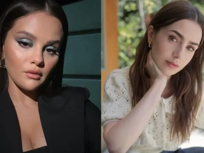 Gaya alis Selena Gomez dan Lily Collins. Foto: Dok. Kolase Instagram @selenagomez. @lilyjcollins