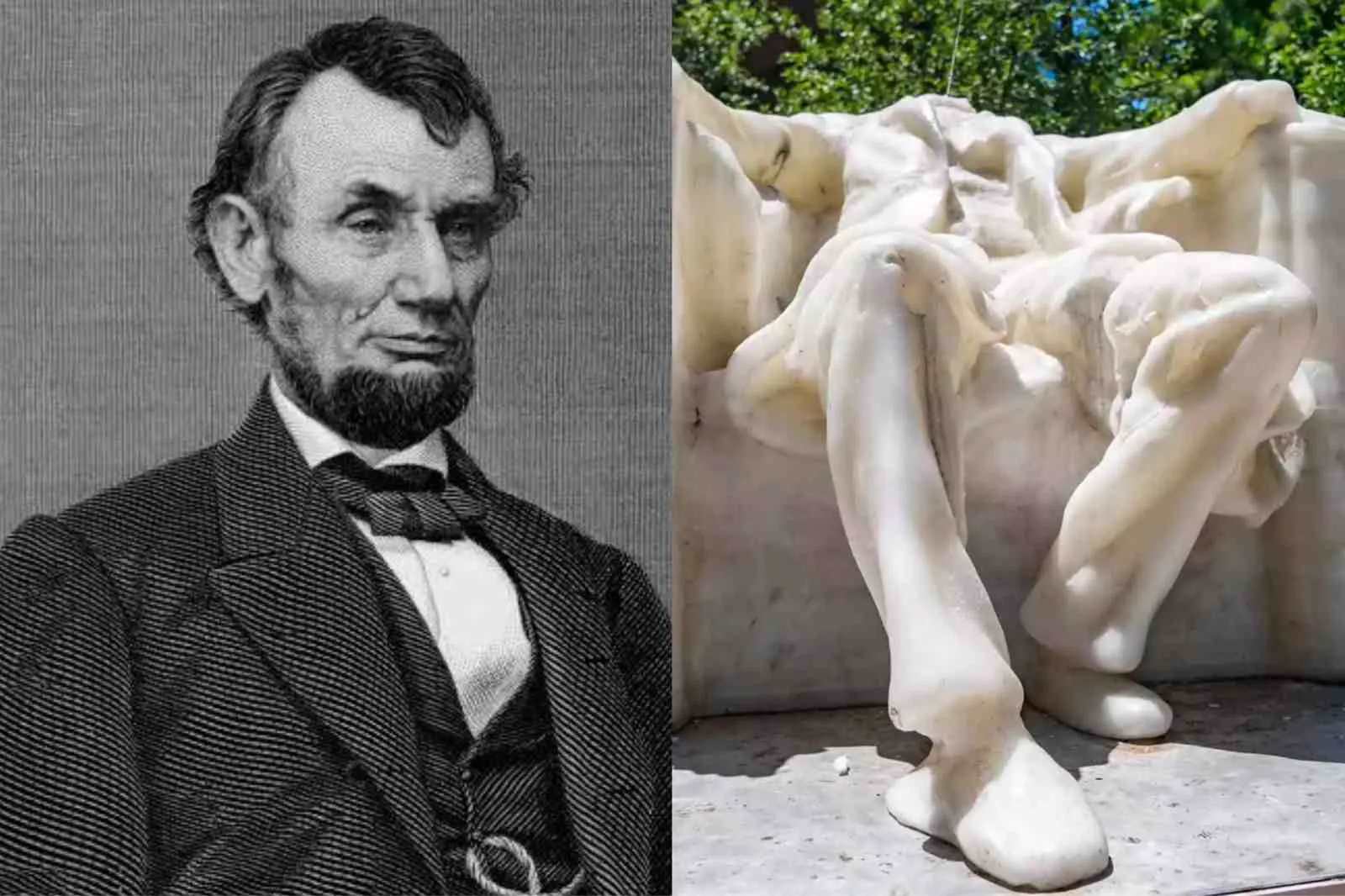 Panas Ekstrem, Kepala Patung Abraham Lincoln Meleleh