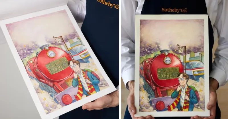 Fantastis, Lukisan Asli Cover Pertama Harry Potter Laku USD 1,9 Juta