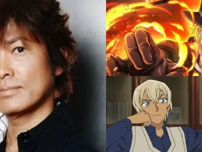 Pengisi suara anime One Piece dan Detective Conan, Toru Furuya, mengundurkan diri menyusul skandal perselingkuhan dirinya bersama penggemar. (Foto: Kolase)