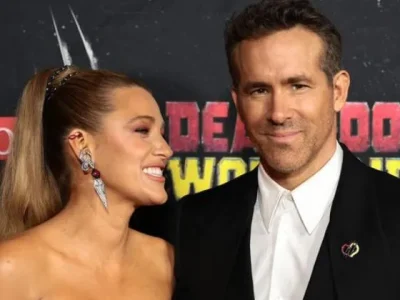 Bintang Deadpool And Wolverine, Ryan Reynolds, mengungkap nama anak keempatnya di premiere Deadpool And Wolverine, Senin (22/7). (Foto: Dimitrios Kambouris/Getty Images)
