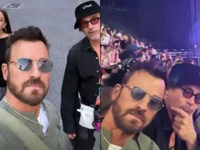 Robert Downey Jr. dan Justin Theroux menghadiri konser Olivia Rodrigo. (Foto: Instagram/Justin Theroux)