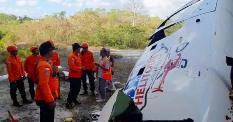 Helikopter Jatuh di Bali, Kemenhub Sebut Terlilit Tali Layangan