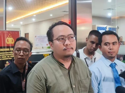 Muhammad Rizky Abdullah Laporkan Wanda Haraa (Foto : Irfan Julyusman)