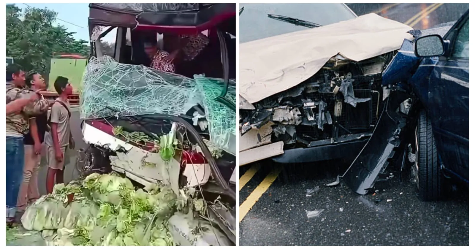 Kecelakaan Beruntun Tol Cipularang, Mobil Terjepit Bus dan Truk