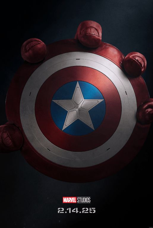 Poster Captain America: Brave New World menampilkan tangan Red Hulk yang mencengkeram tameng Captain America. (Foto: Instagram/Marvel)