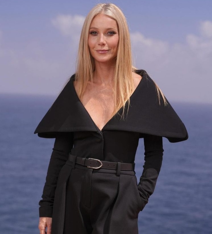 Gaya rambut bentuk wajah hati. Foto: Dok. Instagram @gwynethpaltrow