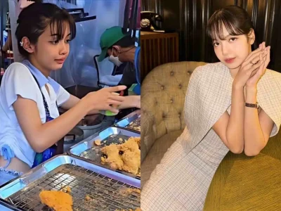 Yeehwa bikin heboh internet karena kemiripannya dengan Lisa BLACKPINK (Foto: tiktok/kingstreetfood5, instagram/lalalalisa_m)
