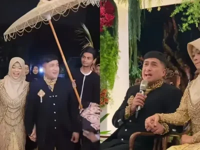 Irfan Hakim dan istrinya saat merayakan hari jadi pernikahan mereka yang ke-17. Foto : Instagram/irfanhakim75