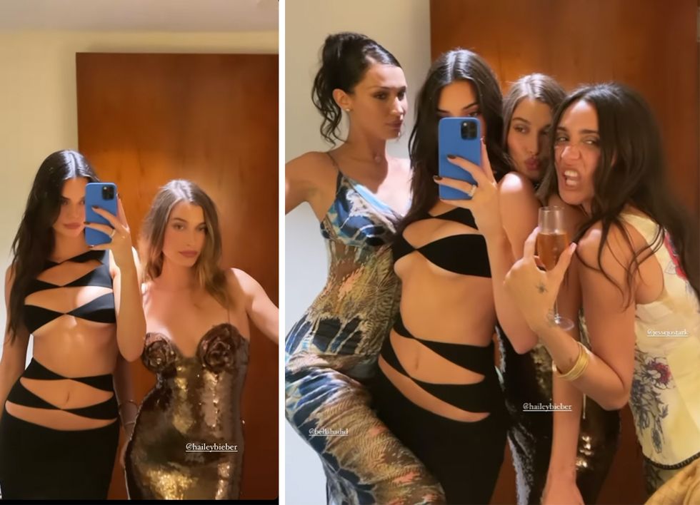 Panen kritik, begini penampakan gaun bolong-bolong Kendall Jenner. Foto: Dok. Elle