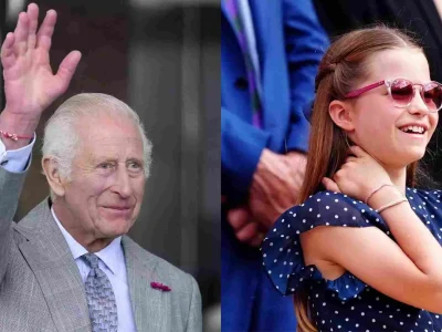 Gelang Persahabatan Raja dan Cucu (Foto: ANDREW MATTHEWS/PA IMAGES VIA GETTY, MIKE EGERTON/PA IMAGES VIA GETTY)
