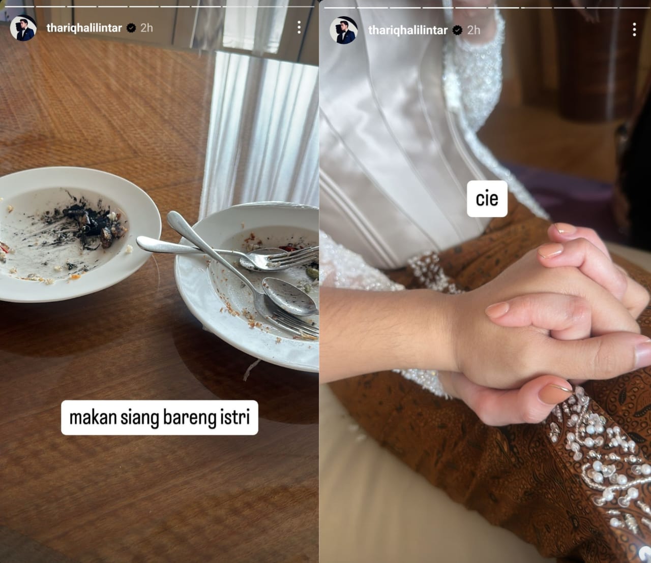 Unggahan Thariq setelah resmi menikah dengan Aaliyah. Foto: Dok. Instagram @thariqhalilintar