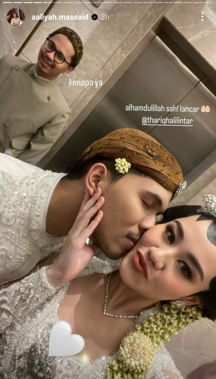 Aaliyah pamer foto mesra bareng suami. Foto: Dok. Instagram @aaliyah.massaid
