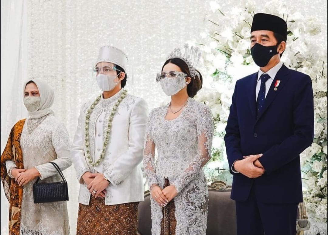 Presiden Jokowi dan istri di acara pernikahan Atta dan Aurel. Foto: Dok. Instagram @attahalilintar