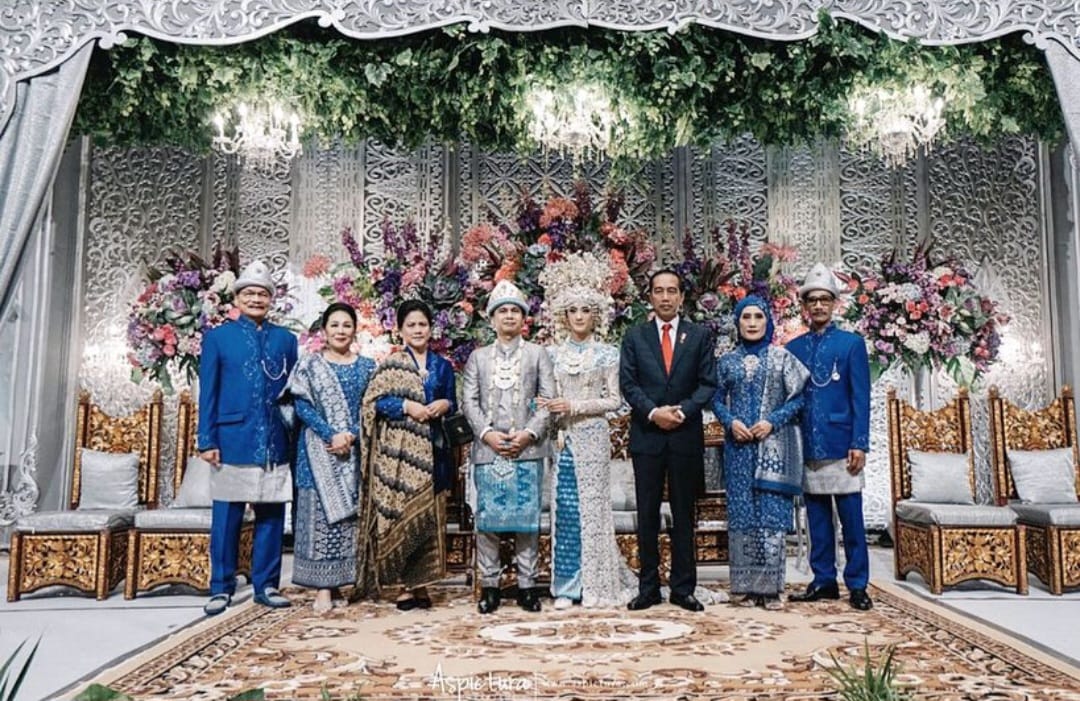 Pernikahan Raditya Dika dan Anissa Aziza yang dihadiri Presiden Jokowi. Foto: Dok. Instagram @anissaaziza