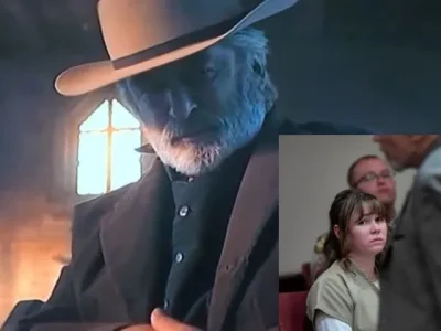 Alec Baldwin ditampilkan duduk di gereja tempat Halyna Hutchins ditembak, pada produksi "Rust" yang digunakan di pengadilan. (Foto: Pengadilan New Mexico)