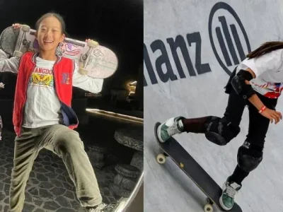 Gadis asal China Zheng Haohao, jadi atlet Olimpiade termuda negaranya, sekaligus di antara atlet yang berkompetisi di Olimpiade Paris 2024. (Foto: Instagram/lilibet_skate)