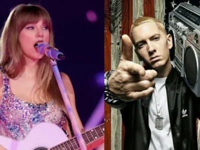 Album terbaru Eminem bertajuk The Death of Slim Shady berhasil mengakhiri dominasi album Taylor Swift, The Tortured Poets Department. (Foto: Getty Images)