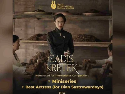 Gadis Kretek dan Dian Sastrowardoyo masuk nominasi Seoul International Drama Awards 2024. Foto : Instagram/therealdisastr