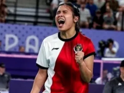 Gregoria Mariska Tunjung raih medali pertama pada cabang olahraga badminton untuk Indonesia di Olimpiade Paris 2024. (Foto: Dok. Net)