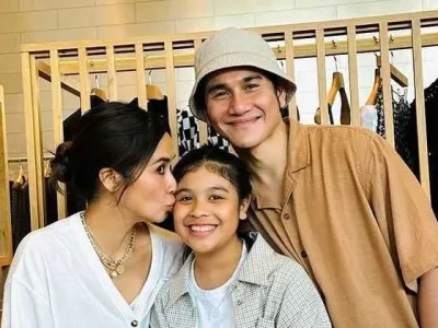Potret Vino G Bastian bersama istri dan anak. Foto : Instagram/vinogbastian__