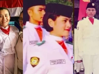 Intip, foto-foto artis nasional yang pernah bertugas menjadi Paskibraka saat momen HUT RI. (Foto: Kolase)