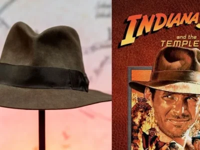 Topi fedora 'Indiana Jones' terjual dengan harga fantastis. (Foto: Valerie Macon/ AFP)