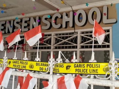 Kondisi Wensen School setelah Penetapan Tersangka Meita Irianty (Foto : Irfan Julyusman)