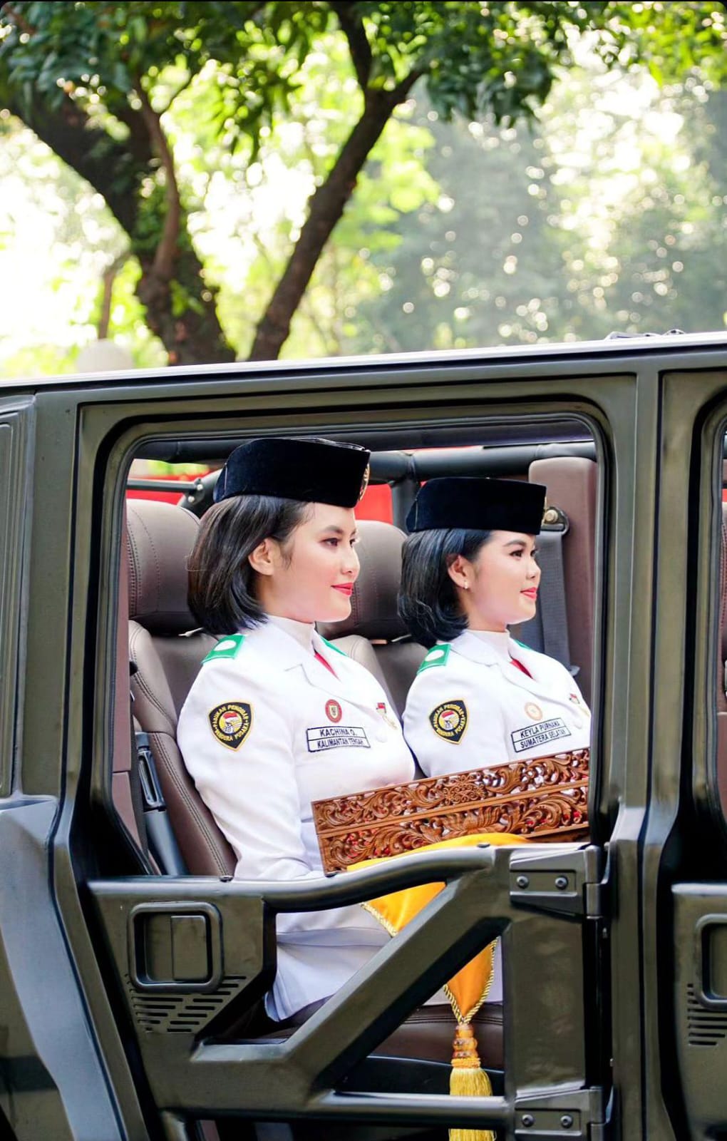 Kachina Ozora dan Keyla Azzahra Purnama. (Foto: Instagram story/satriawahy19)