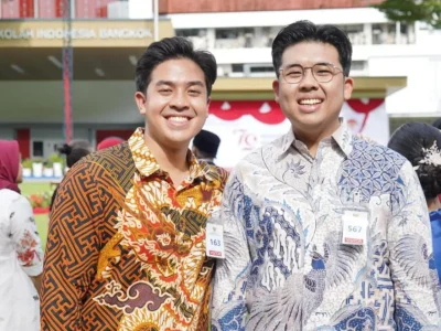 Jerome Polin bersama kakaknya, Jehian. (Foto: Dok. Pri)