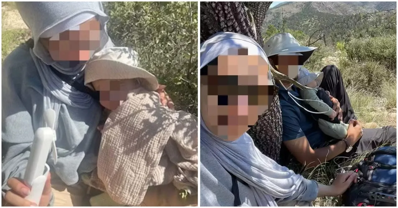 Satu Keluarga Termasuk Bayi 3 Bulan Terdampar di Gunung Texas