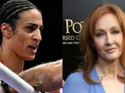 Olimpiade Paris 2024 menuai banyak kritik atas keterlibatan petinju putri Aljazair yang diduga transgender. Banyak tokoh ikut berkomentar. (Foto: Kolase)